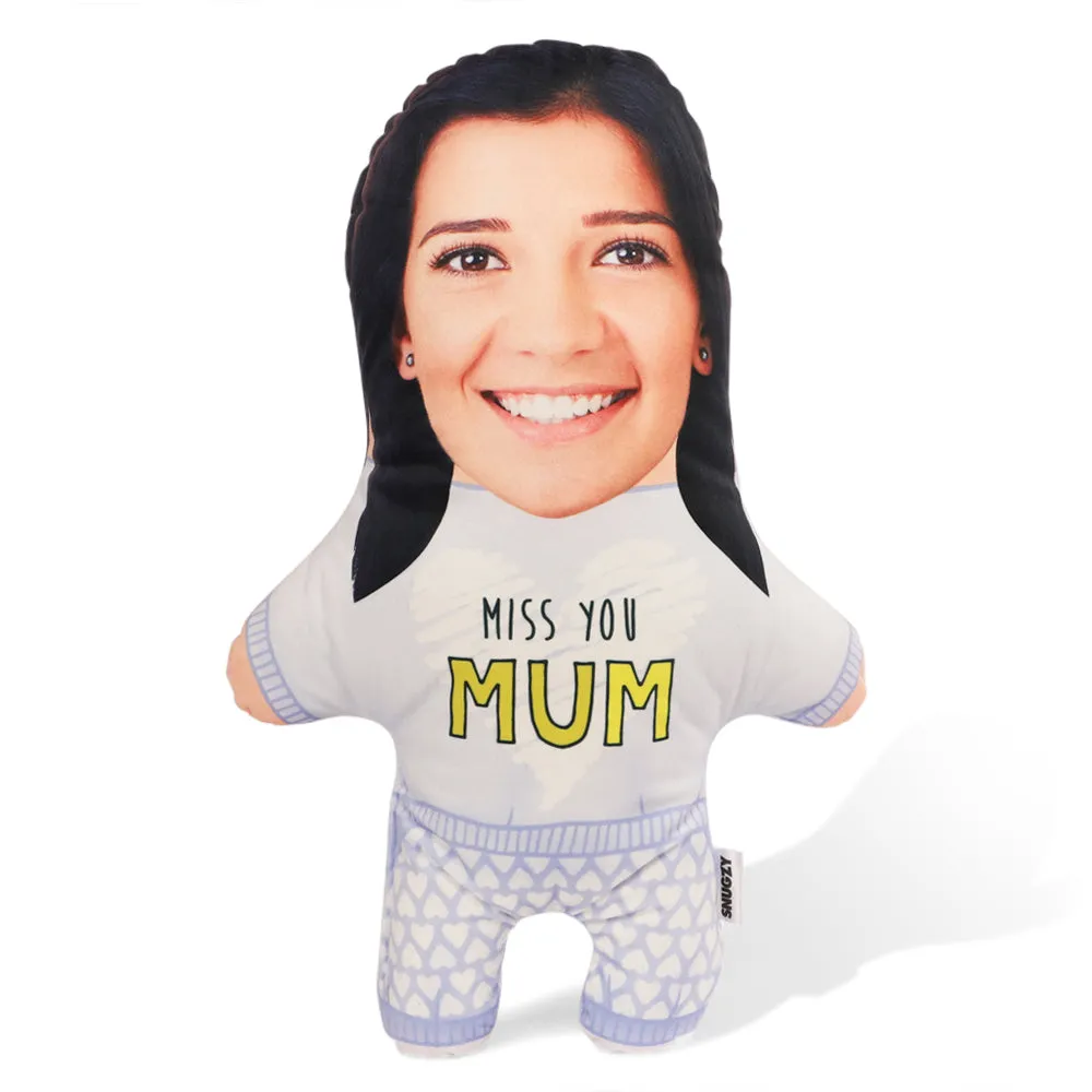 Miss You Mum Face Pillow