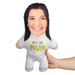 Miss You Mum Face Pillow