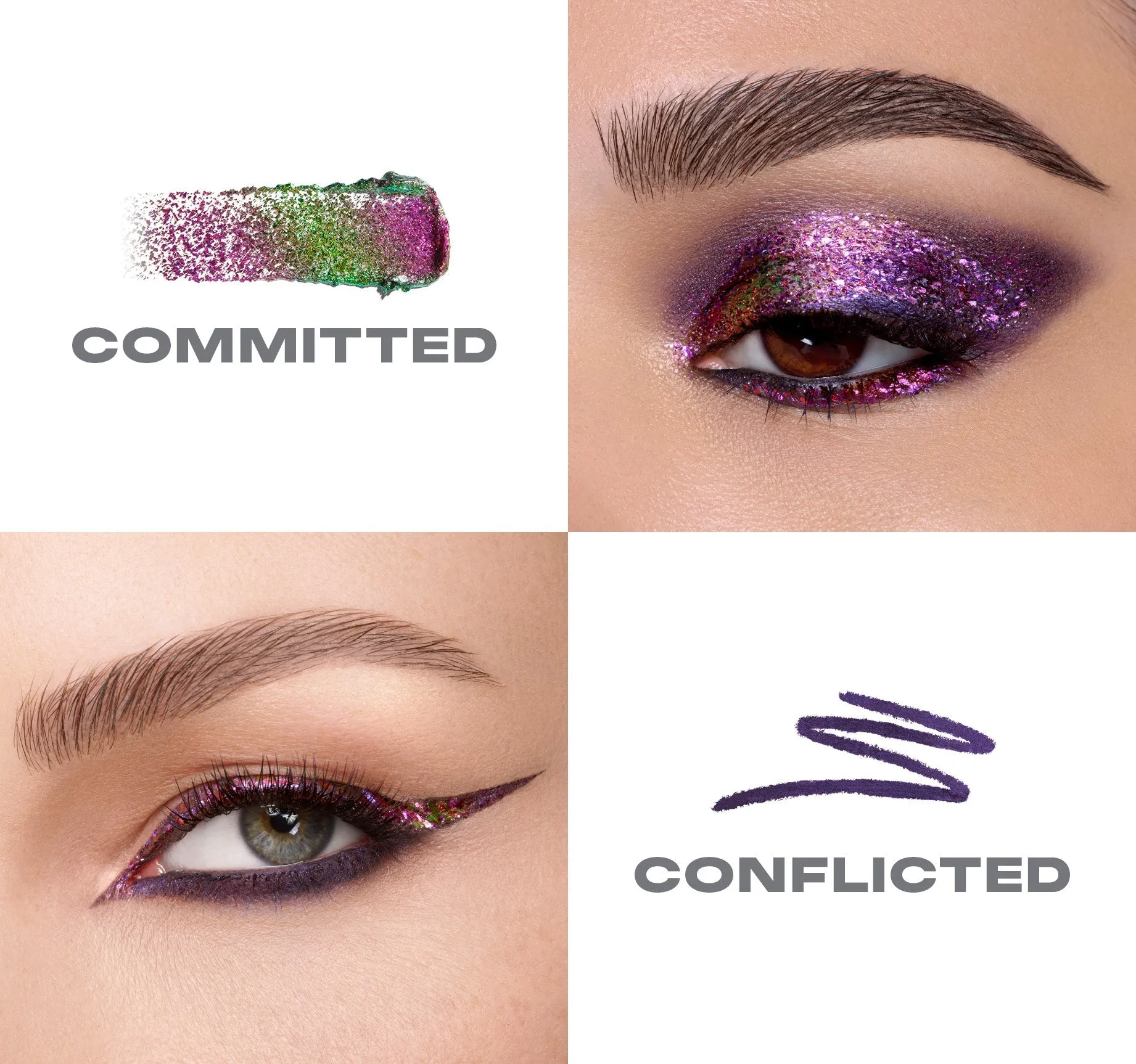 Mixed Signals Dual-Ended Cream & Liquid Shadow Stick - Committed / Conflicted