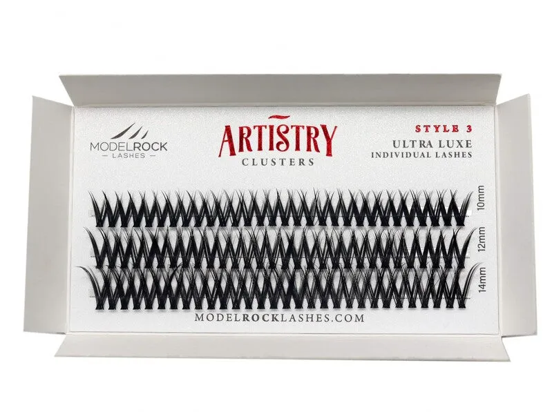 Modelrock Ultra Luxe 'ARTISTRY' Clusters - Style #3 - Mixed Lengths 10mm-12mm-14mm