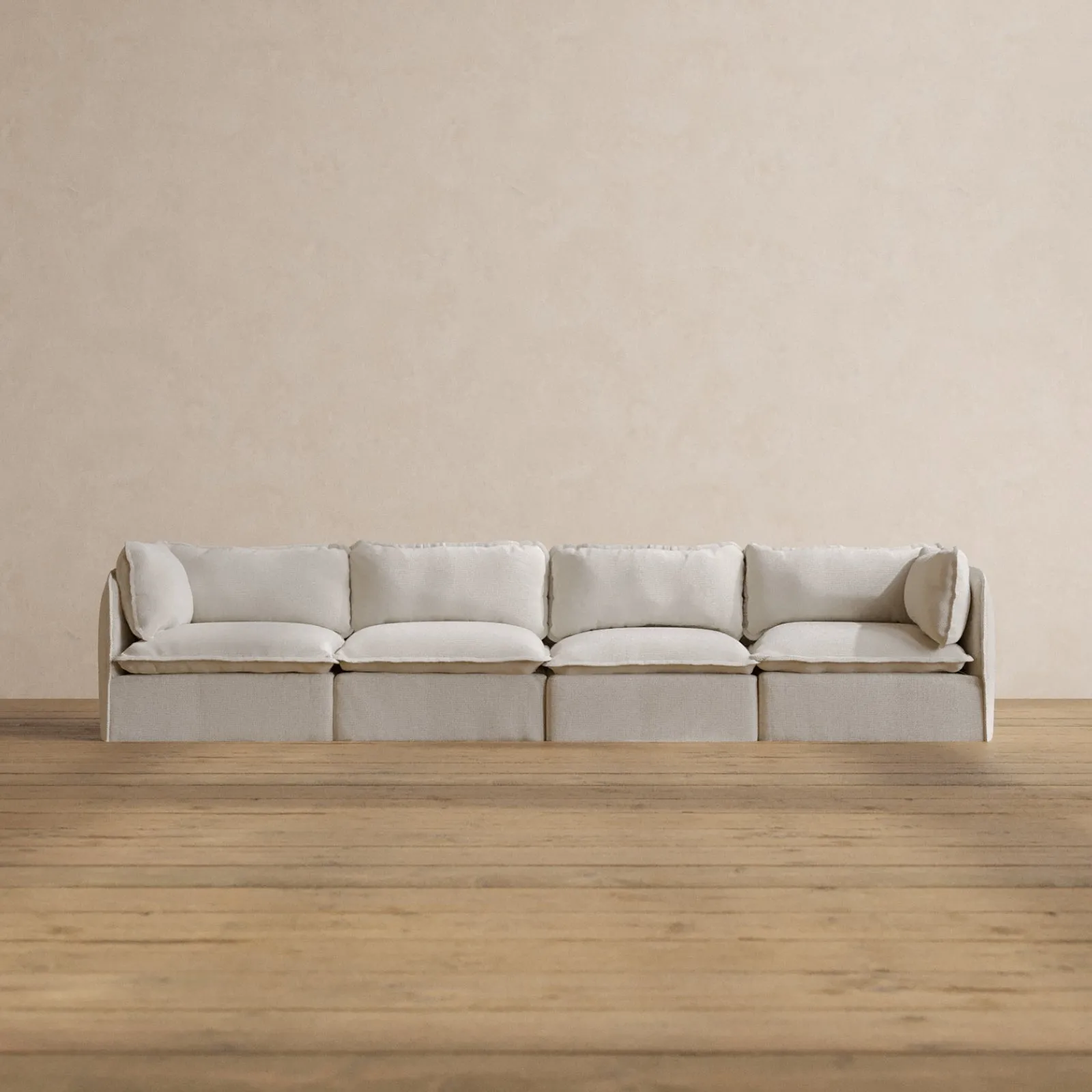 Modular Washable 4-Seater in Powder | Memorix  Seat | Contour Pillow