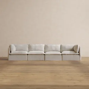 Modular Washable 4-Seater in Powder | Memorix  Seat | Contour Pillow