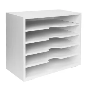 Multi-Purpose Document Desk Organizer with 5 Shelves