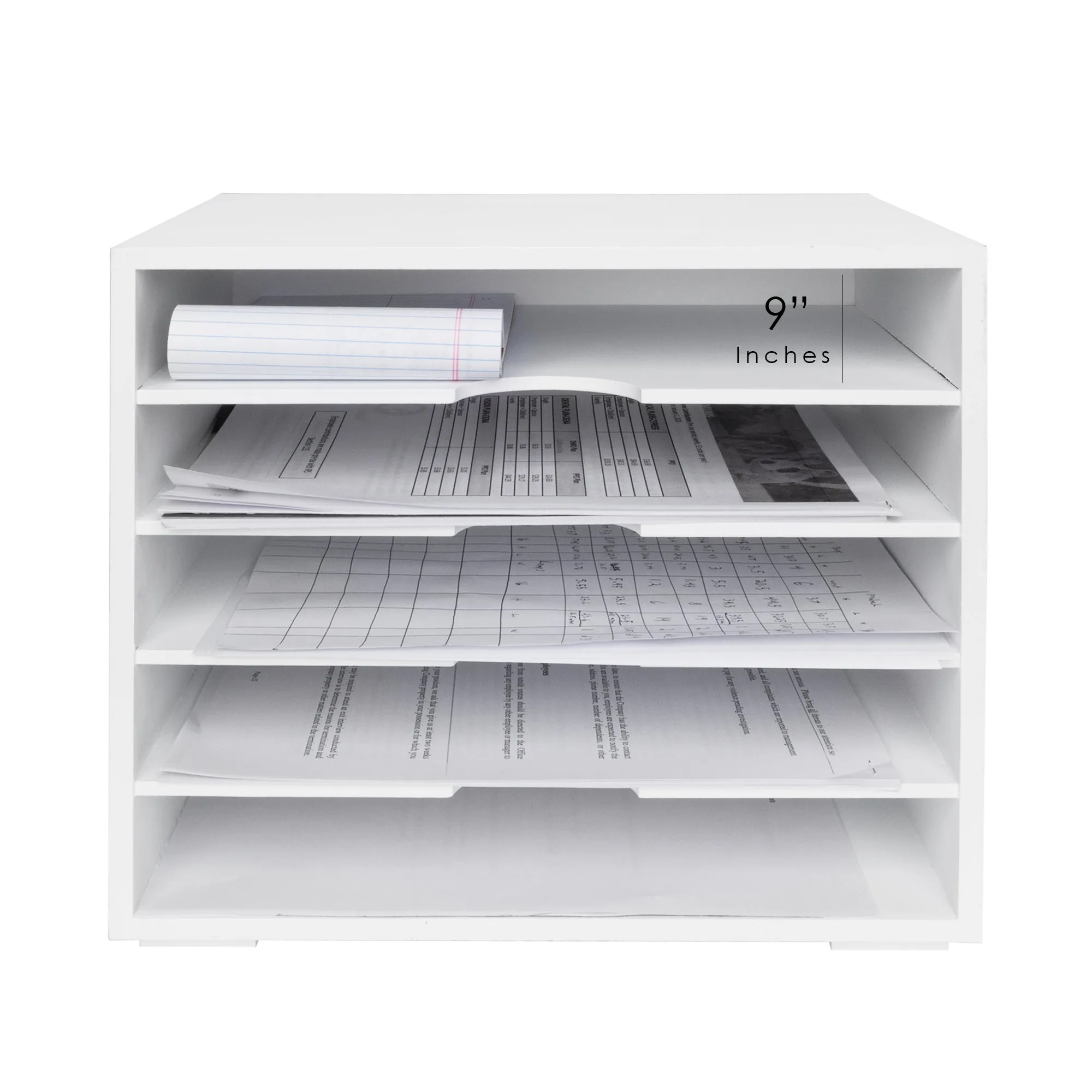 Multi-Purpose Document Desk Organizer with 5 Shelves