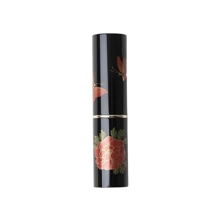 Nakamura Seisakusho Makie Portable Brush, Peony and Butterfly Design