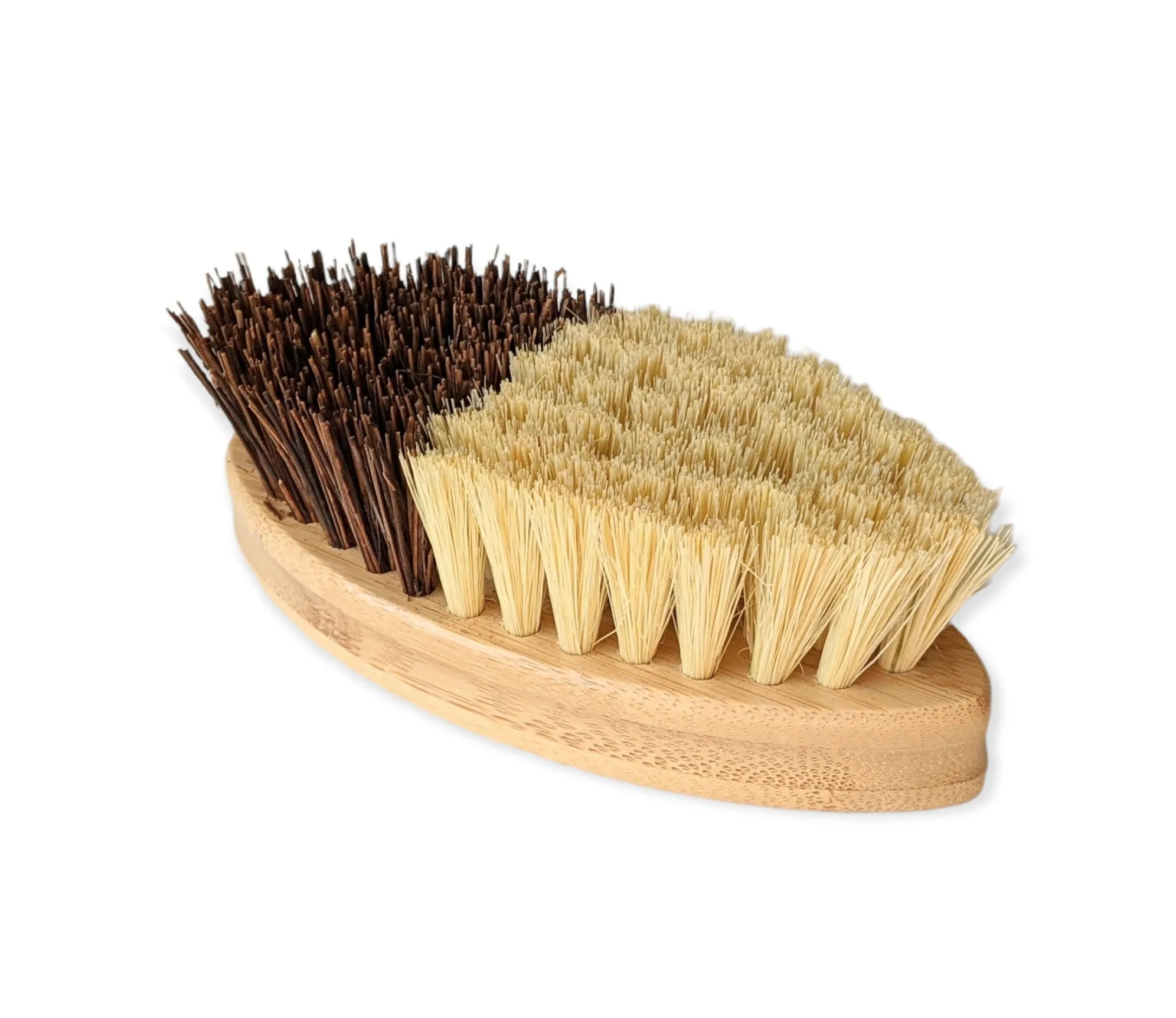 Natural Duo Bristle Bamboo Cleaning Brush