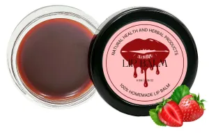 Natural Health and Herbal products Strawberry Kiss: Nourishing Lip Balm with Twist of Tropical Flavor Long Lasting 12 Hrs Miniaturization, Long Lasting, Romantic, Kissable, Smooth Enriched, Care- 8g