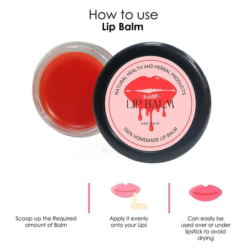 Natural Health and Herbal products Water-Melon Kisses Lip Saver: Smooth, Soft & Irresistible Bright lips 12 Hours 12 Hrs Miniaturization, Long Lasting, Romantic, Kissable, Smooth Enriched, LipCare- 8g