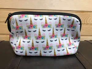 Neoprene Makeup Bag - Unicorn