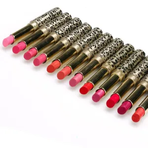New 12pcs/lot Lipsticks Lip Stain Makeup Lot  Leopard Moisturizing Lip Stick Set Cosmetic Lipstick