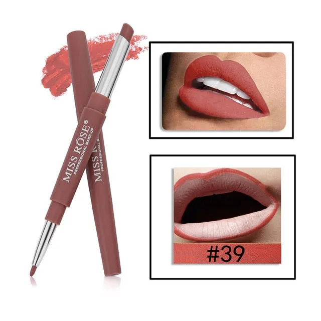 New Fashion Double-end Lip Liner Easy to Wear Natural Long-lasting Lipliner Waterproof Lip Liner Stick Pencil For All Skin