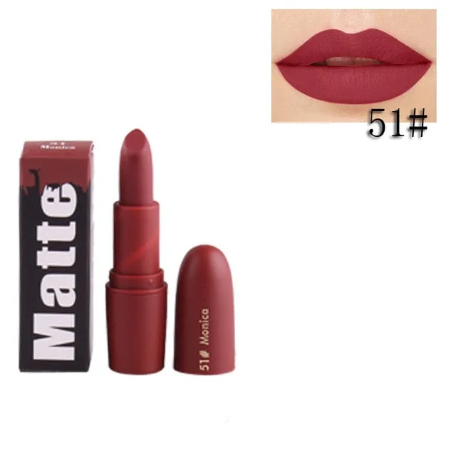 New Professional Makeup Lipstick Easy to Wear Moisturizer Smooth Lips Stick Long Lasting Charming Lip Lipstick Cosmetic Beauty