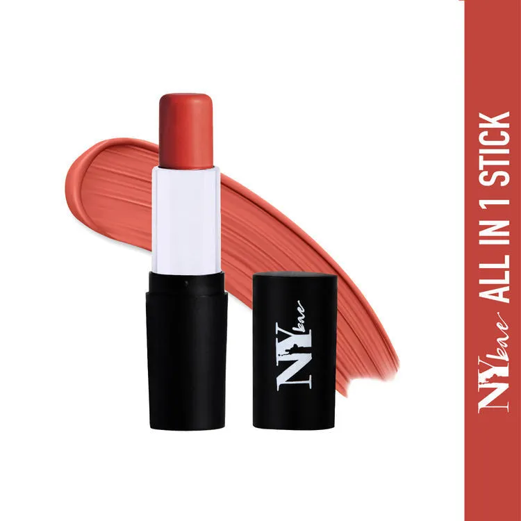 NY Bae All In One Stick| Foundation, Concealer, Contour, Colour Corrector| For Hiding Dark Spots On Dusky Skin| Flawless Texture| Shady In Chinatown- Orange Corrector 10