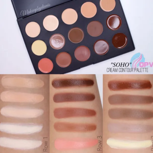 OPV BEAUTY 15 Colour Cream Contour Palette - Soho