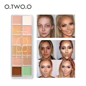 O.TWO.O  Concealer Cream Primer Paleta De Corretivo Profissional 12 Colors Cosmetic Camouflage Concealer Palette Face Makeup