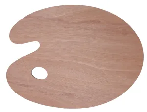 Oval Wooden Palette