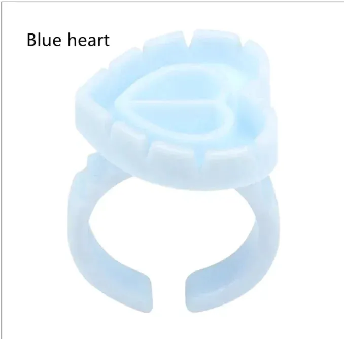 OW Lashes Heart Glue Cups Eyelash Extension Glue Holder Glue Rings