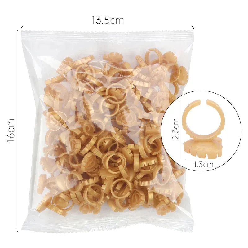 OW Lashes Heart Glue Cups Eyelash Extension Glue Holder Glue Rings