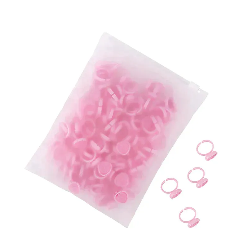 OW Lashes Heart Glue Cups Eyelash Extension Glue Holder Glue Rings