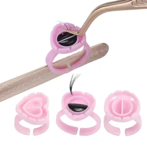 OW Lashes Heart Glue Cups Eyelash Extension Glue Holder Glue Rings