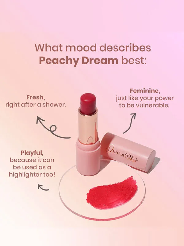Peachy Dream Vegan Tinted Lip Balm