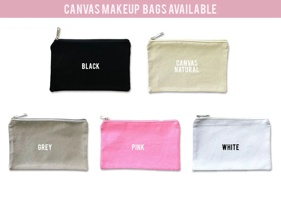 Personalized Letter Monogram Makeup Bag