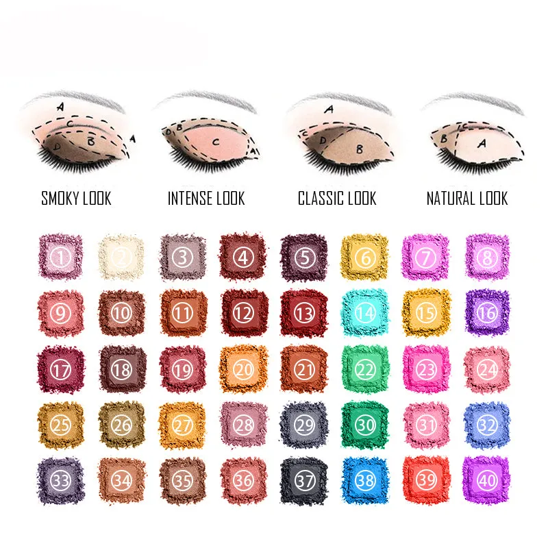 POPFEEL NEW 40 Colors Eyeshadow Palette