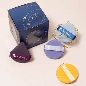 Powder Puff Kit | 4 Pieces Face Soft Triangle Round Oval Makeup Puff  1 Puff Holder For Loose Powder Mineral Powder Body Powder Cosmetic