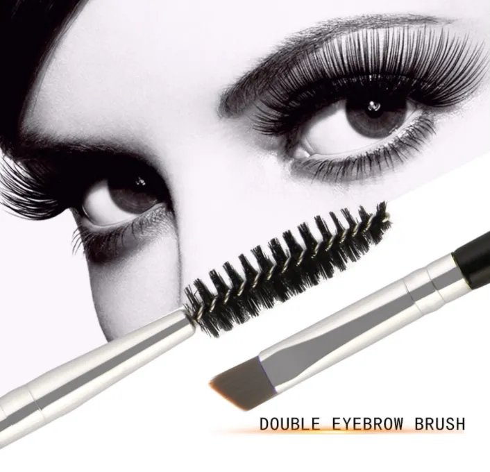 Professional Angled Eye Brow Brush and Spoolie Brush