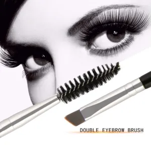 Professional Angled Eye Brow Brush and Spoolie Brush
