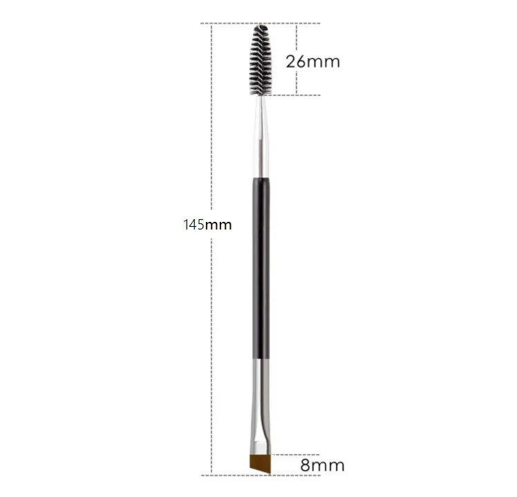 Professional Angled Eye Brow Brush and Spoolie Brush