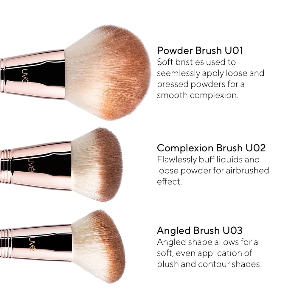 Professional Antimicrobial Brush Set  (11 )