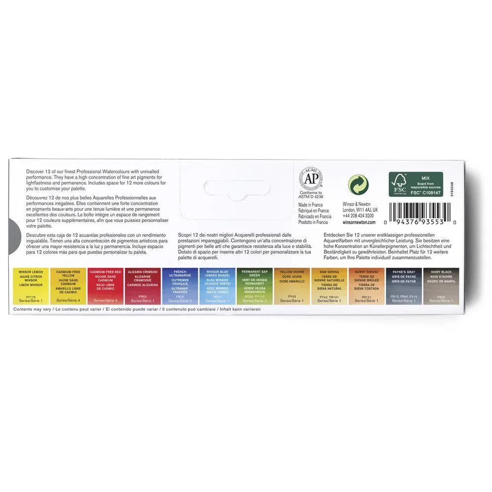 Professional Watercolour Customisable Travel Tin