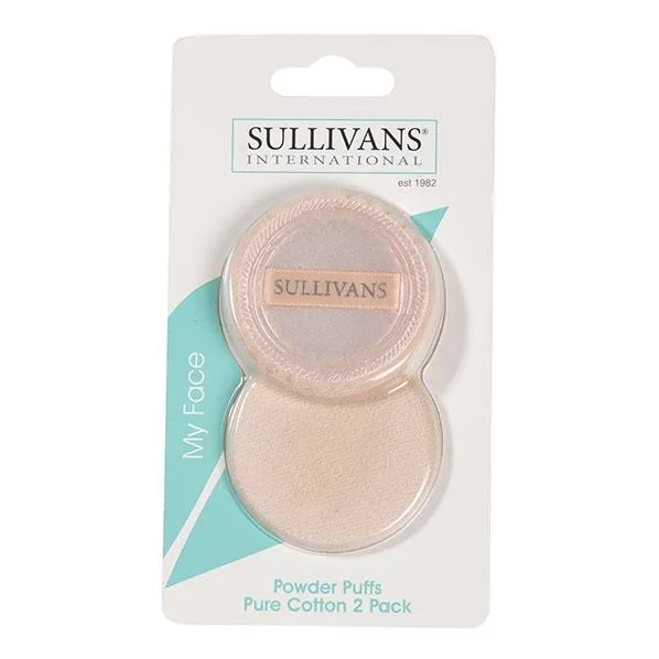 Pure Cotton Powder Puffs 2pk - Sullivans