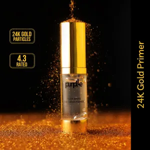 Purplle True Jewel 24K Gold Primer | Matte | Oil Control | Shine Control | Long Lasting | Lightweight | Pore Minimising | Dermatologically Tested - (20 ml)