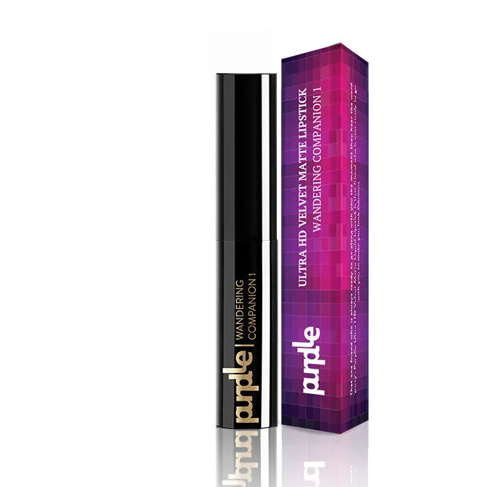 Purplle Ultra HD Velvet Matte Lipstick, Red - Wandering Companion 1 | Highly Pigmented | Long Lasting | Easy Application | Water Resistant | Transferproof | Smudgeproof (2.5 g)