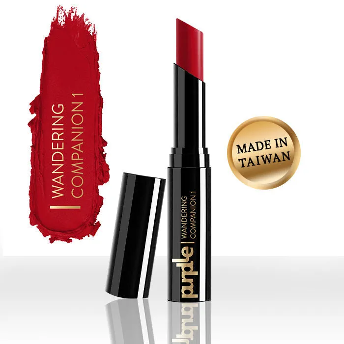 Purplle Ultra HD Velvet Matte Lipstick, Red - Wandering Companion 1 | Highly Pigmented | Long Lasting | Easy Application | Water Resistant | Transferproof | Smudgeproof (2.5 g)