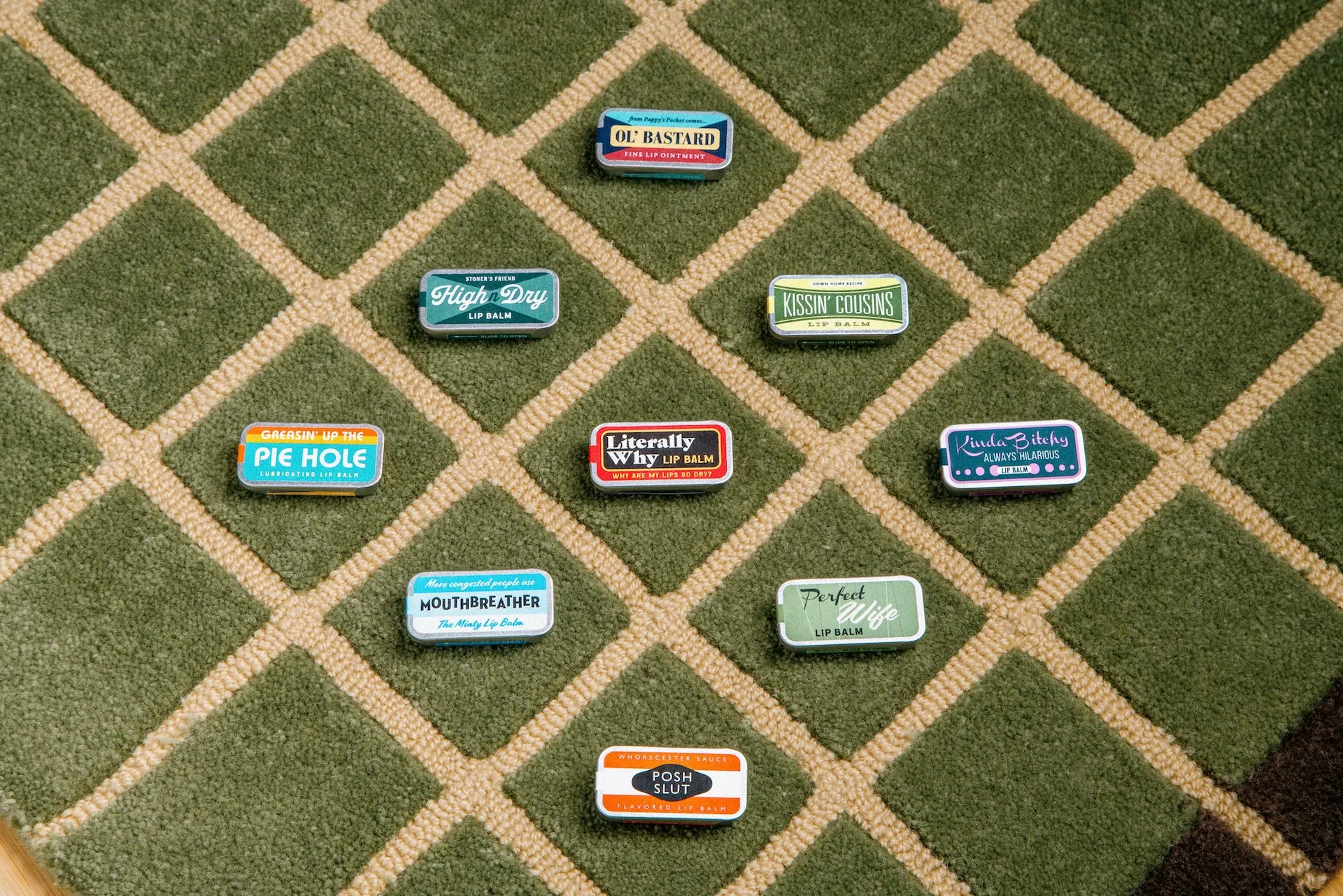"Moist" Old School Lip Balm Tin