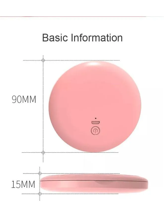 Rechargeable Compact Makeup Mirror with Lights,1x/2x Magnification, Dimmable LED Light, Type-c Rechargeable, and Portable, White