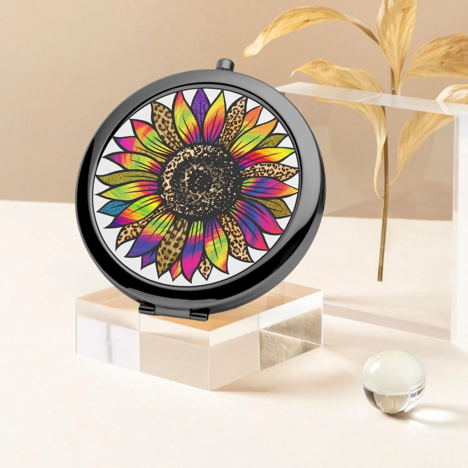 Retro Flower | Compact Mirror