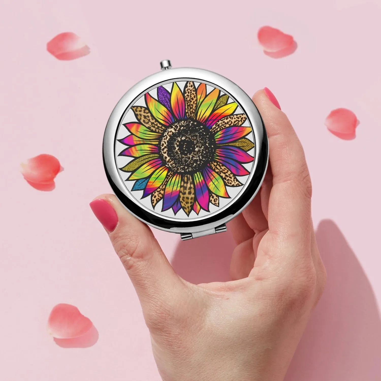 Retro Flower | Compact Mirror