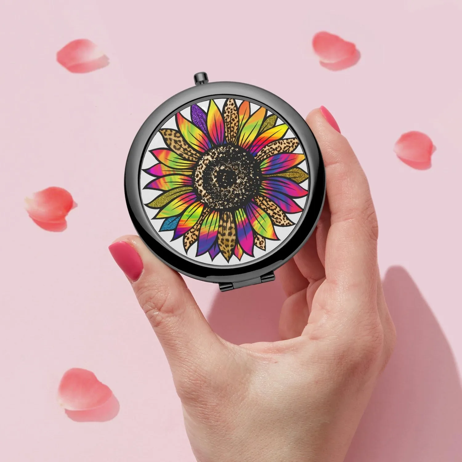 Retro Flower | Compact Mirror
