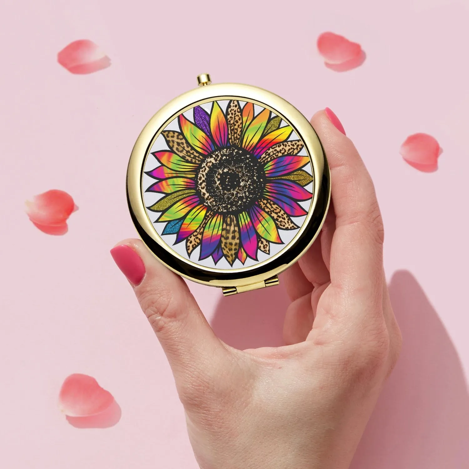 Retro Flower | Compact Mirror