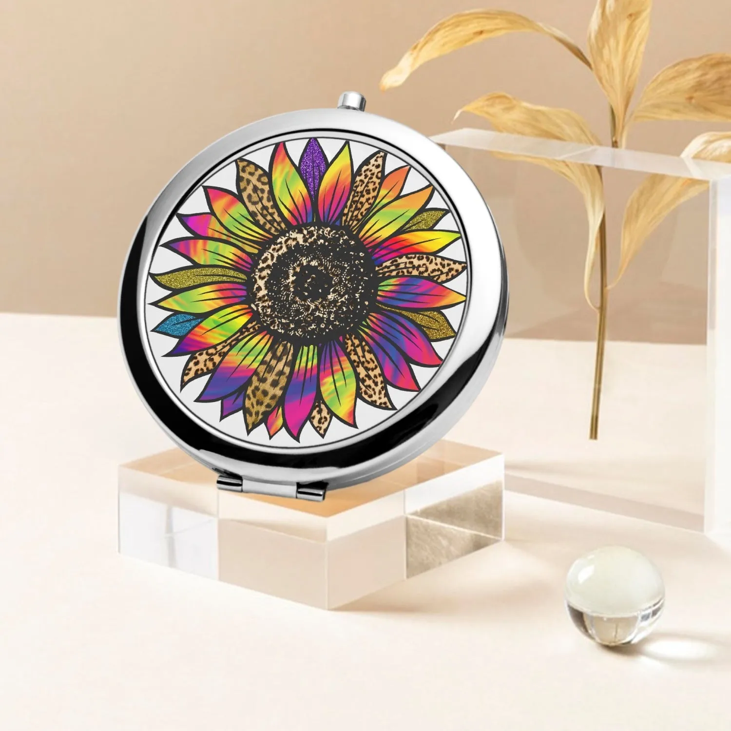 Retro Flower | Compact Mirror
