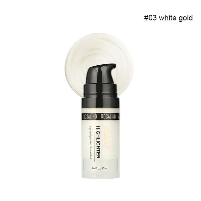 ROSALIND Highlighter Illuminator Full Professional Glow Shimmer And Shine Golden Rose Highlight Makeup Face Bronzer Maquillage