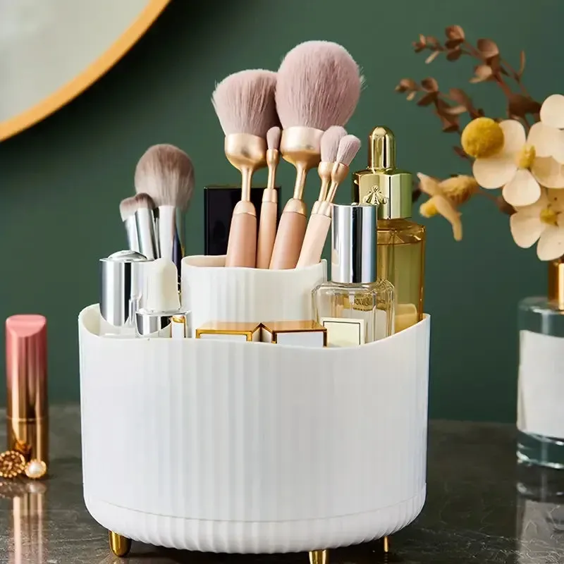 Rotating Cosmetic Brush Storage Box