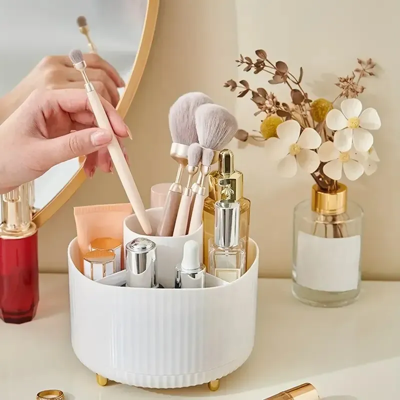 Rotating Cosmetic Brush Storage Box