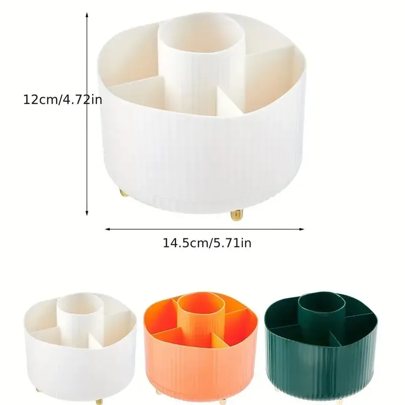 Rotating Cosmetic Brush Storage Box