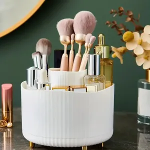 Rotating Cosmetic Brush Storage Box