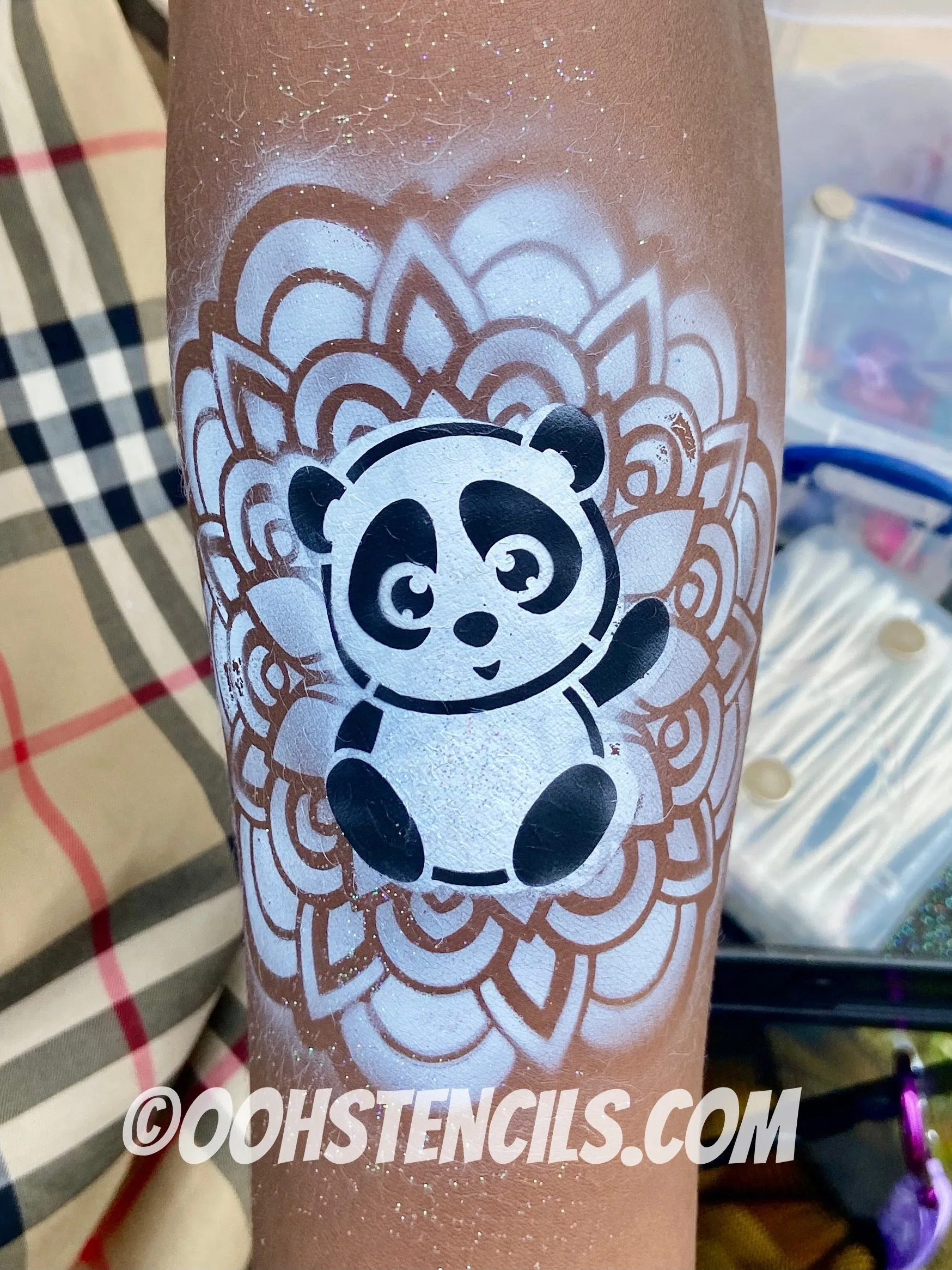 S14 Flower Mandala Sphere Airbrush & Face Paint Stencil